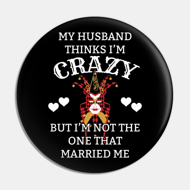 Funny Wife Gifts from Husband Women Marriage Gift Pin by Tracy