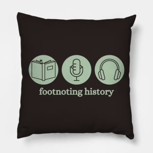 History Podcast Icons Pillow