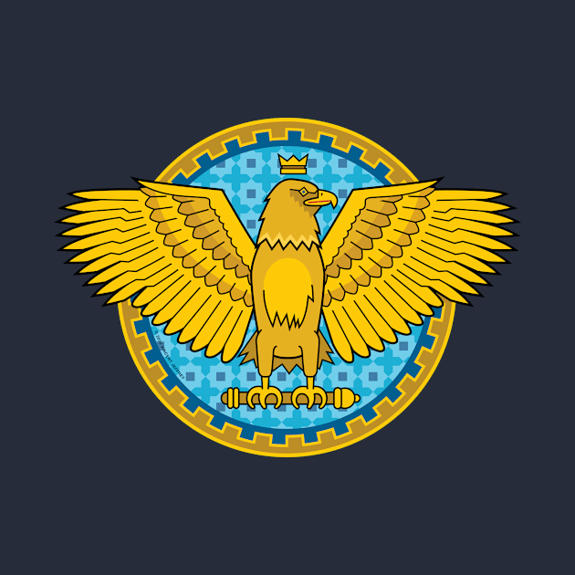 Imperial Gold Eagle Shield by Mindscaping