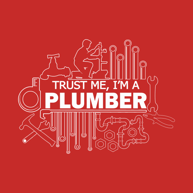 Funny gifts for plumbers Trust Me Im a plumber by AwesomePrintableArt