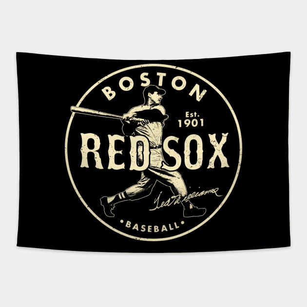 Boston Red Sox Ted Williams 2 by Buck Tee Tapestry by Buck Tee