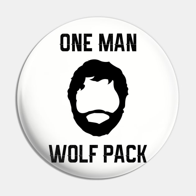 One Man Wolf Pack Pin by NotoriousMedia