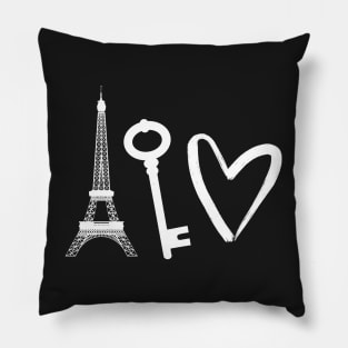 Paris holds the key to your heart Pillow