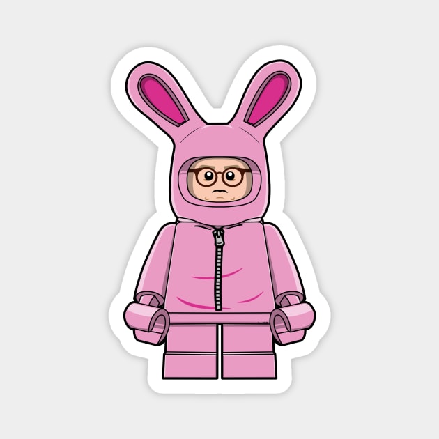 LEGO Ralphie (Bunny Suit) Magnet by schultzstudio