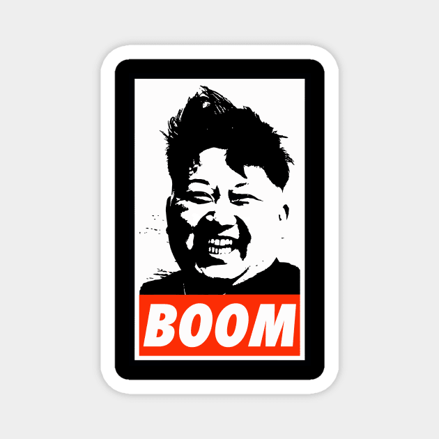 Kim Jong Un BOOM!!! Magnet by chjannet
