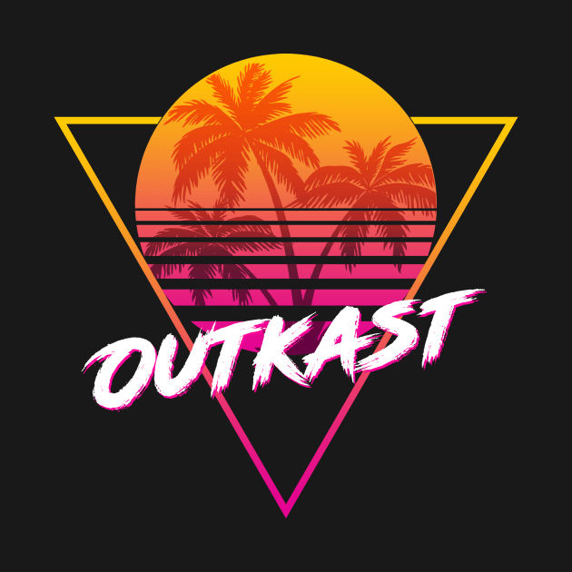 Outkast - Proud Name Retro 80s Sunset Aesthetic Design by DorothyMayerz Base