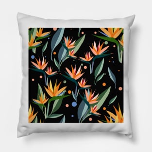 Bird of paradise . Pillow