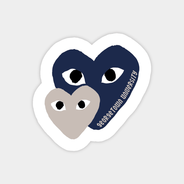 gtown hearts Magnet by Rpadnis