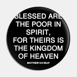 Matthew 5:3 New King James Version Pin