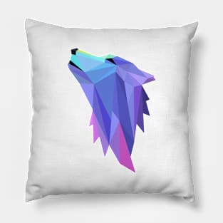 MINIMALIST POLYGON WOLF Pillow