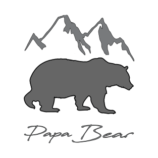 Papa Bear Tshirt, Father Days Gift T-Shirt