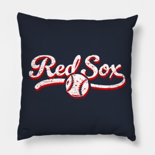 Retro Red Sox Offset Pillow