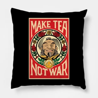 MAKE TEA NOT WAR Pillow