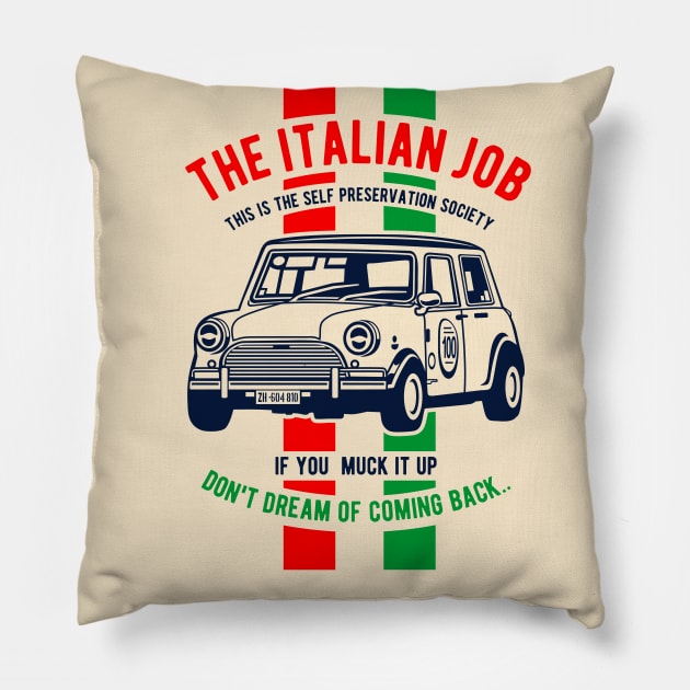 The italian Job Pillow by OniSide