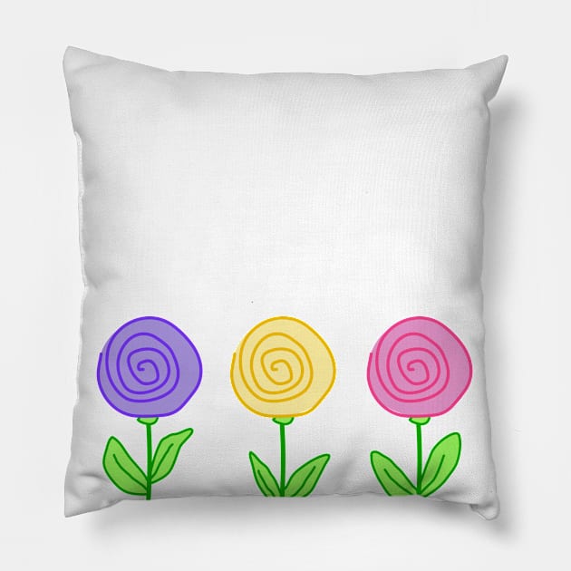 Cute flowers Pillow by TanyaHoma