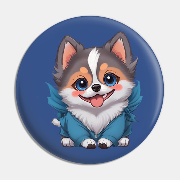 Pomsky Puppy Pin by irfankokabi