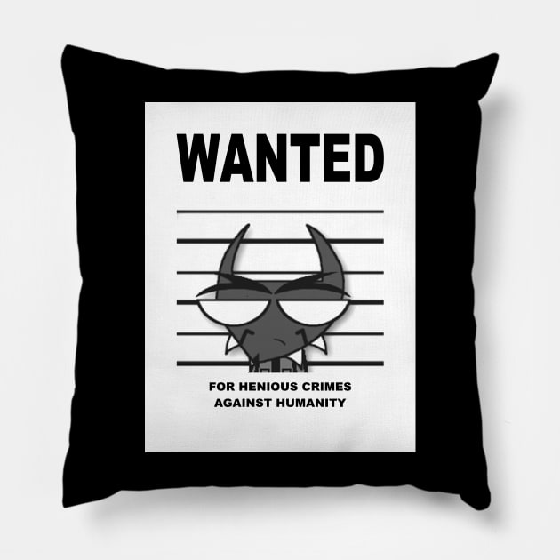 DEVIL TO PAY wanted poster Pillow by Hazard Studios