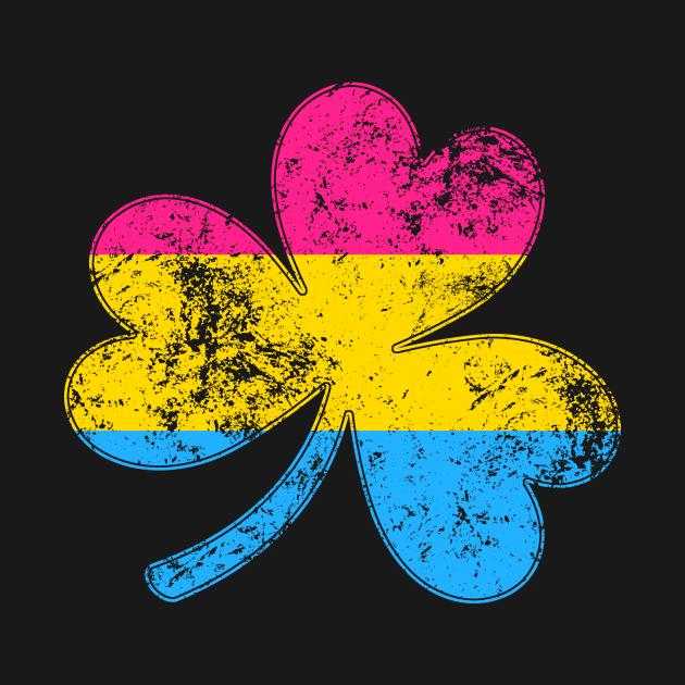 Pansexual Shamrock Pride Flag by wheedesign