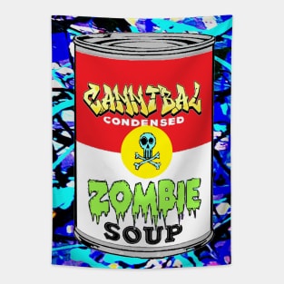 zombie skull soup Tapestry