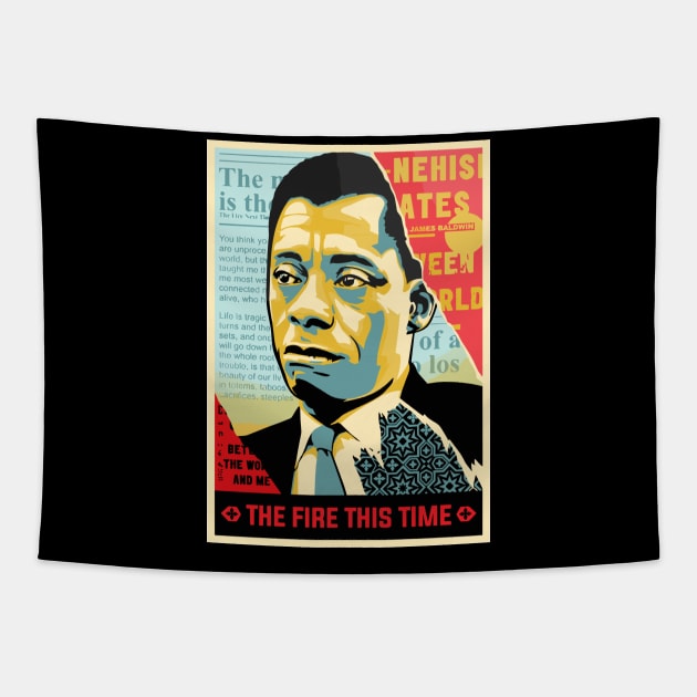 James Baldwin Tapestry by alphacreatives