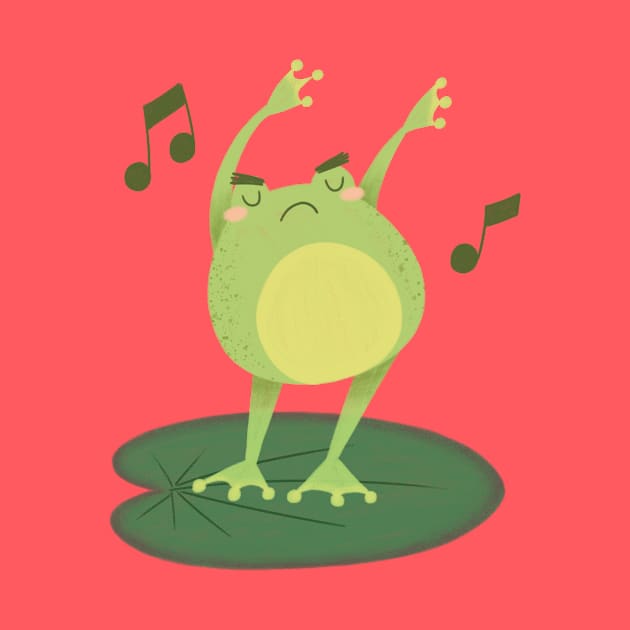 Angry Dance Froggie by AmalteaOlenska