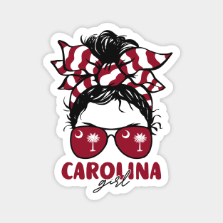 Proud Carolina Girl Letting My Roots Show // Messy Hair Don't Care South Carolina Magnet