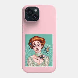 Edwardian Elegance with a Web of Secrets Phone Case