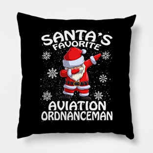 Santas Favorite Avition Ordnanceman Christmas Pillow