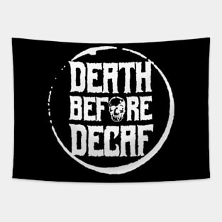 Death Before Decaf Tapestry