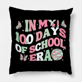 In My 100 Days of School Era Retro Disco 100th Day of School Pillow