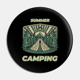 Summer Camping Pin