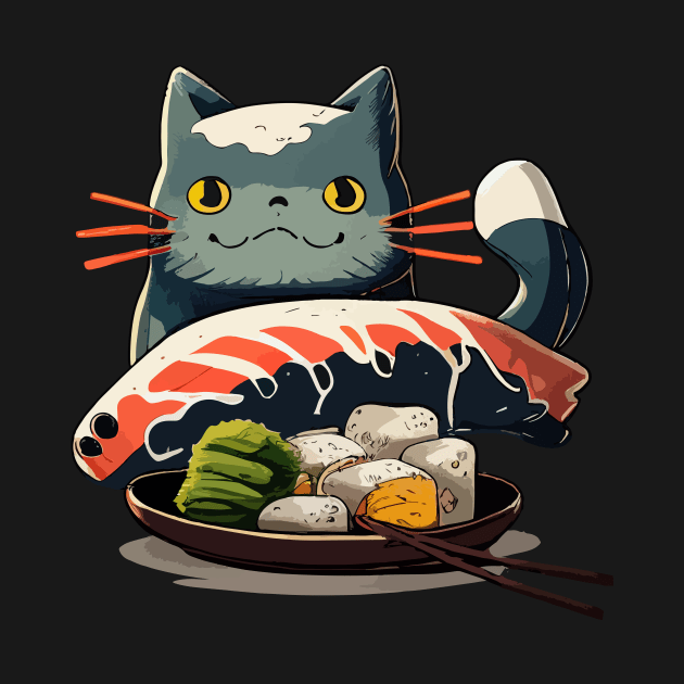 Sushi Cat by DragonDream