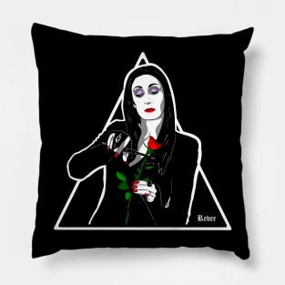 Morticia Addams Pillow