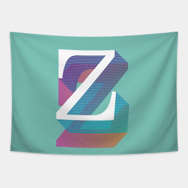 Letter Z Tapestry by MplusC