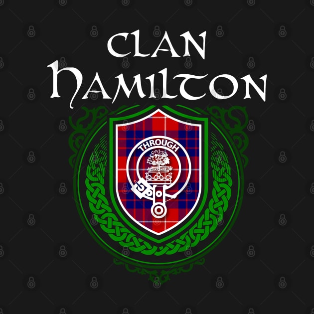 Clan Hamilton Surname Scottish Clan Tartan Crest Badge by Celtic Folk