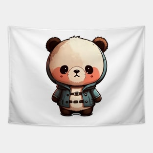 Cute Panda Bear Cartoon Adorable Kawaii Animal Tapestry