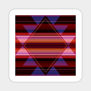 Diamond on Stripes Magnet