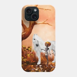 Wonderful unicorn with fairy Phone Case