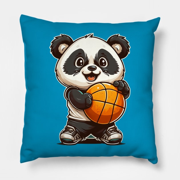 Baby Sports Panda Pillow by DavidLoblaw