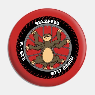 Sloped Vitruvian Sloth Pin