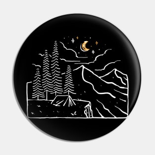 Night Cliffs Pin