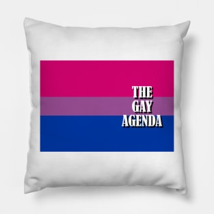 The Gay Agenda - Bisexual Flag Pillow