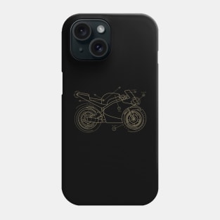 Sports Motorcycle Vintage Blueprint Phone Case