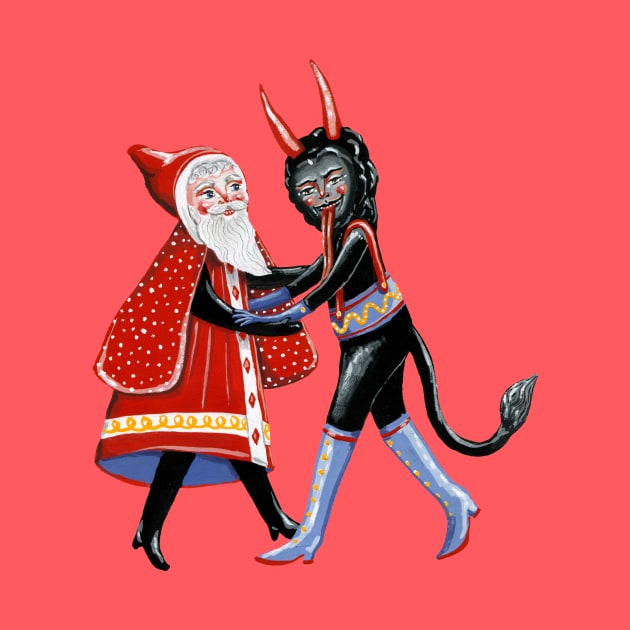 Father Christmas and Krampus dancing by KayleighRadcliffe