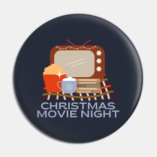 Christmas Movie Night Essentials Pin