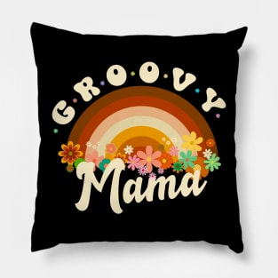 Groovy Mama Mother's Day Pillow