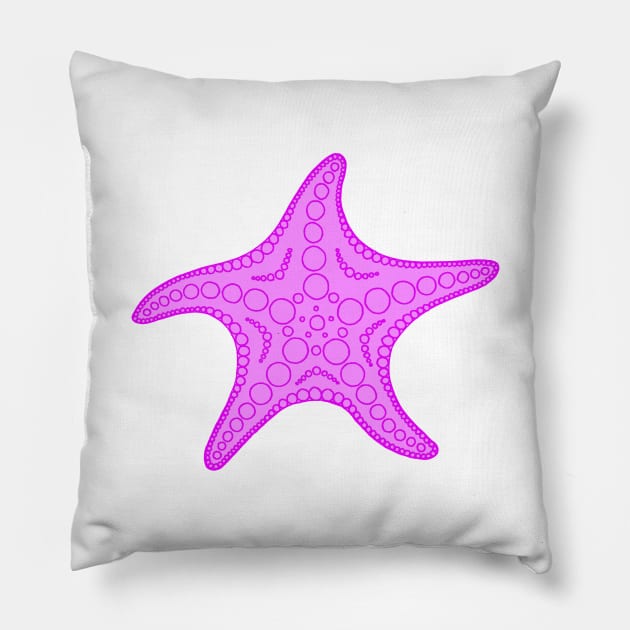 Starfish (pink) Pillow by calenbundalas