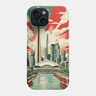 Toronto Canada Vintage Poster Tourism 3 Phone Case