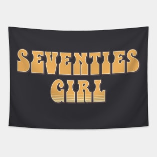 Seventies Girl 1970s Vintage Retro Tapestry