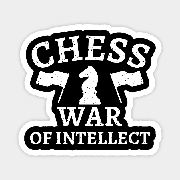 Chess - War of intellect Magnet by William Faria